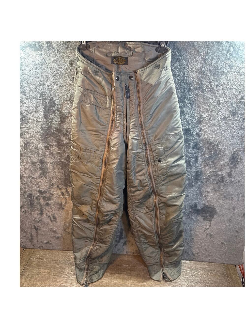 VTG 50s US Air Force Type D-1B Flying Trousers Sz 30 Southern Athletic Co. Sage